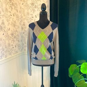 NEW Grey & Green Sweater.